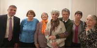 <p>Kuva (vasemmalta oikealle): Valentin Osadchuk, Raisa Usanova, Ljubov Galaktionova, Elena Zayshchuk, Nailya Kogay, Nadezhda Anoykina, Nina Purge</p>