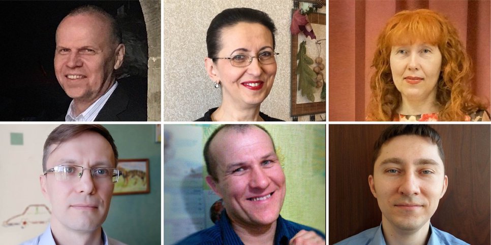 Na foto de cima para baixo da esquerda para a direita: Vladimir Alushkin, Tatyana Alushkina, Galiya Olkhova, Denis Timoshin, Vladimir Kulyasov, Andrey Magliv
