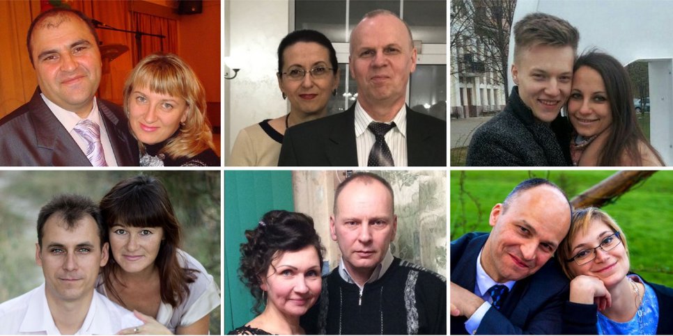 Sur la photo, de gauche à droite, de haut en bas : Artem et Alevtina Bagratyan, Vladimir et Tatyana Alushkin, Sergey et Valeria Rayman, Dmitry et Elena Barmakin, Mikhail et Elena Popov, Sergey et Anastasia Polyakov
