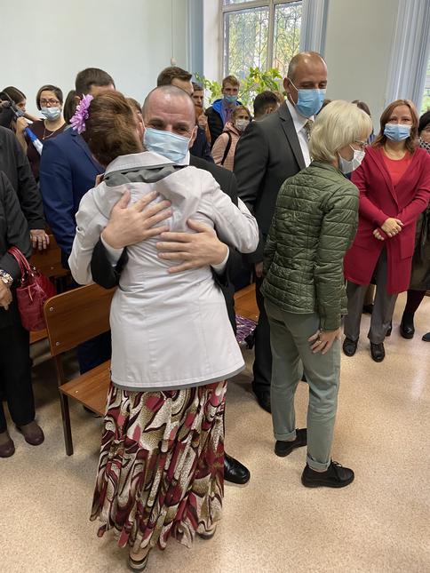 Natalia et Sergey Britvin, Vadim et Tatyana Levchuk, Berezovsky, septembre 2020