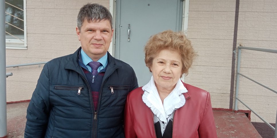 Auf dem Foto: Galina Kobeleva mit ihrem Sohn Sergey