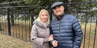 En la foto: Svetlana Monis con su esposo Alam Aliyev, 31 de octubre de 2022, Birobidzhan