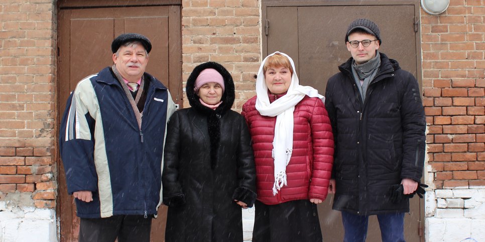 Aleksey Trofimov, Olga Panyuta, Olga Opaleva, Dmitriy Malevaniy on the day of the verdict. February 2023