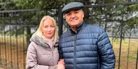 Svetlana Monis con su marido Alam Aliyev. Noviembre 2022