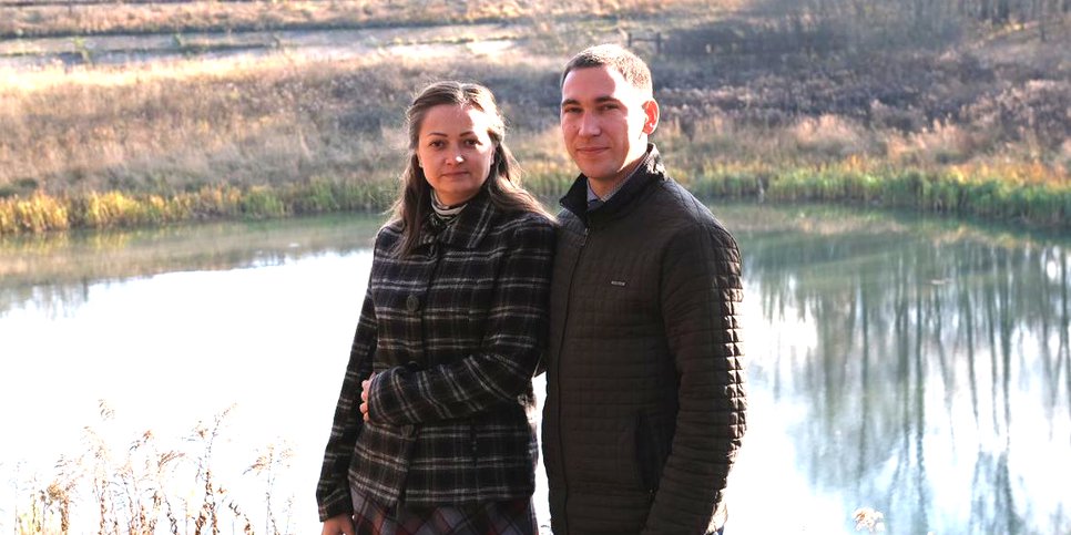 Dmitriy Ignatov with his wife