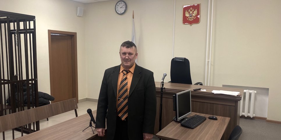 Vitaliy Manuylov in the courtroom on the day of the verdict. November 19, 2024