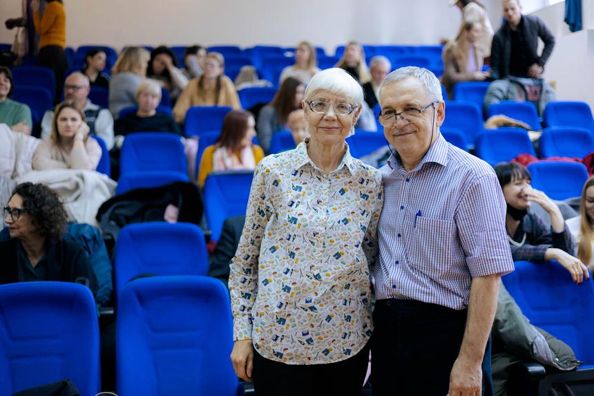 Aleksey Lelikov with his wife Irina